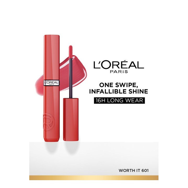 LOreal Paris Infallible Laque Resistance Longwear Liquid Lipstick 4 ml - Worth It 601