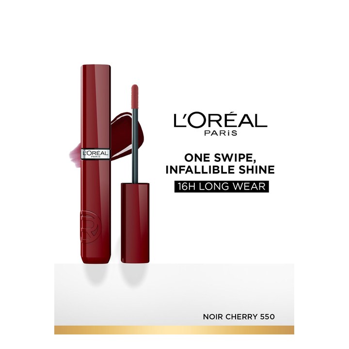 LOreal Paris Infallible Laque Resistance Longwear Liquid Lipstick 4 ml - Noir Cherry 550