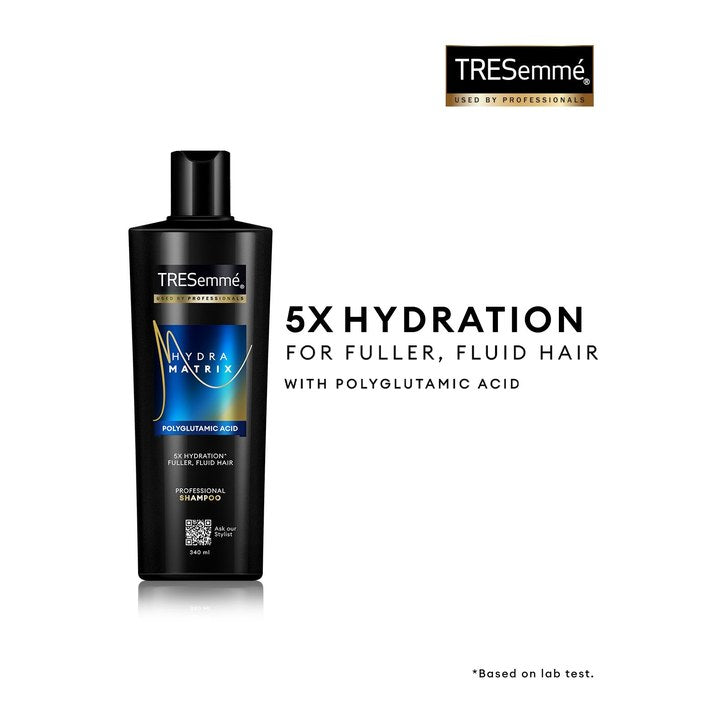 TRESemme Hydra Matrix Shampoo - Polyglutamic Acid for 100H of Hydrated Hair - 340ml