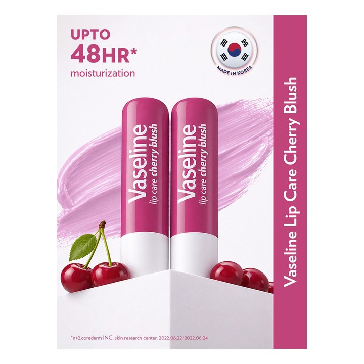 Vaseline Set of 2 Lip Balm Stick - Cherry Blush