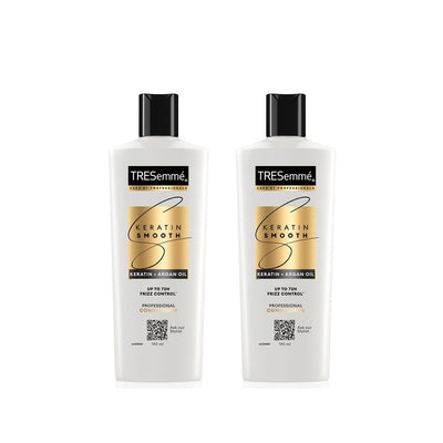 TRESemme Set of 2 Keratin Smooth Conditioner with Keratin for Straight Hair 190 ml Each