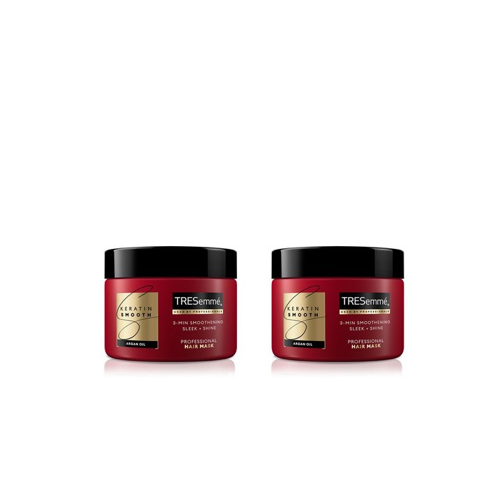 TRESemme Set of 2 Keratin Smooth Deep Smoothing Mask with Argan Oil - 300ml Each