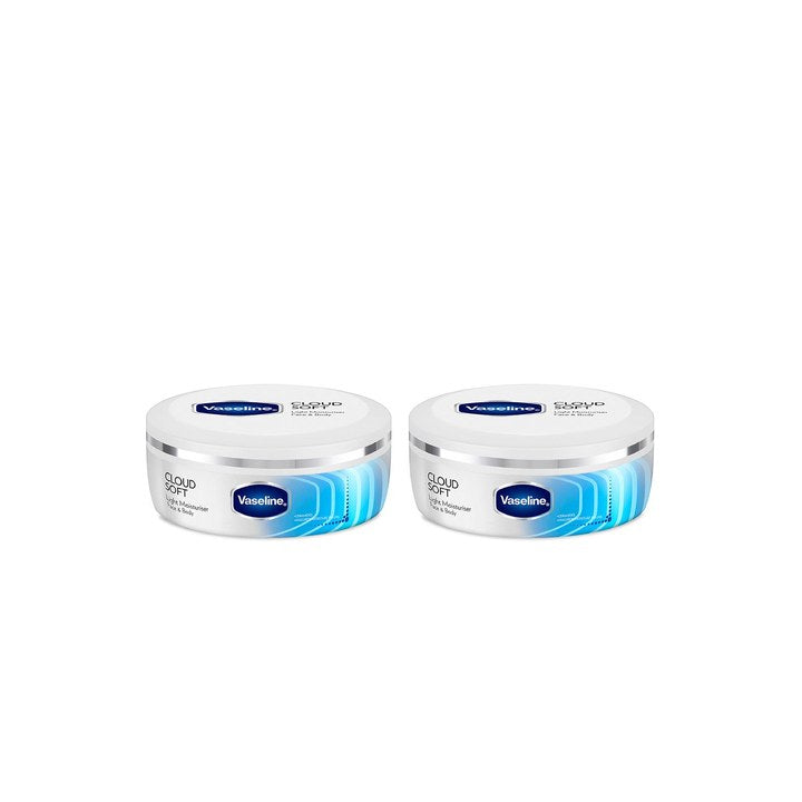 Vaseline Set of 2 Cloud Soft Non-Sticky Light Moisturiser - 100ml Each