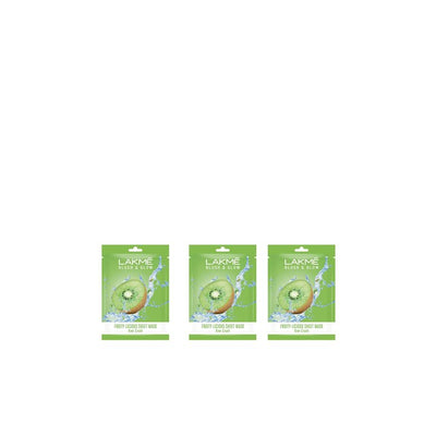 Lakme Set of 3 Blush & Glow Kiwi Sheet Mask 20 ml each