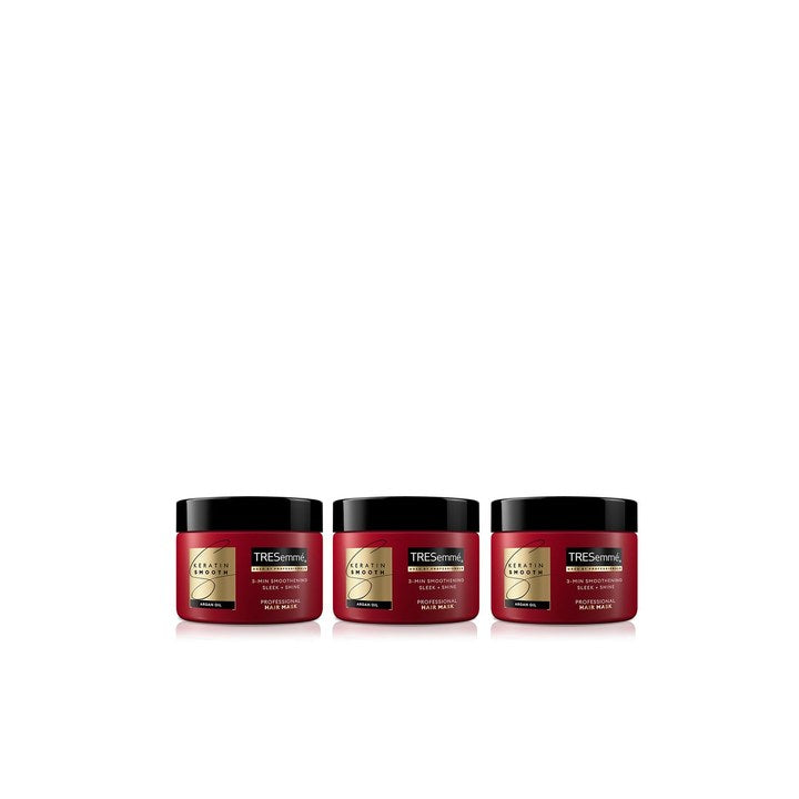 TRESemme Set of 3 Keratin Smooth Deep Smoothing Mask with Argan Oil - 300ml each