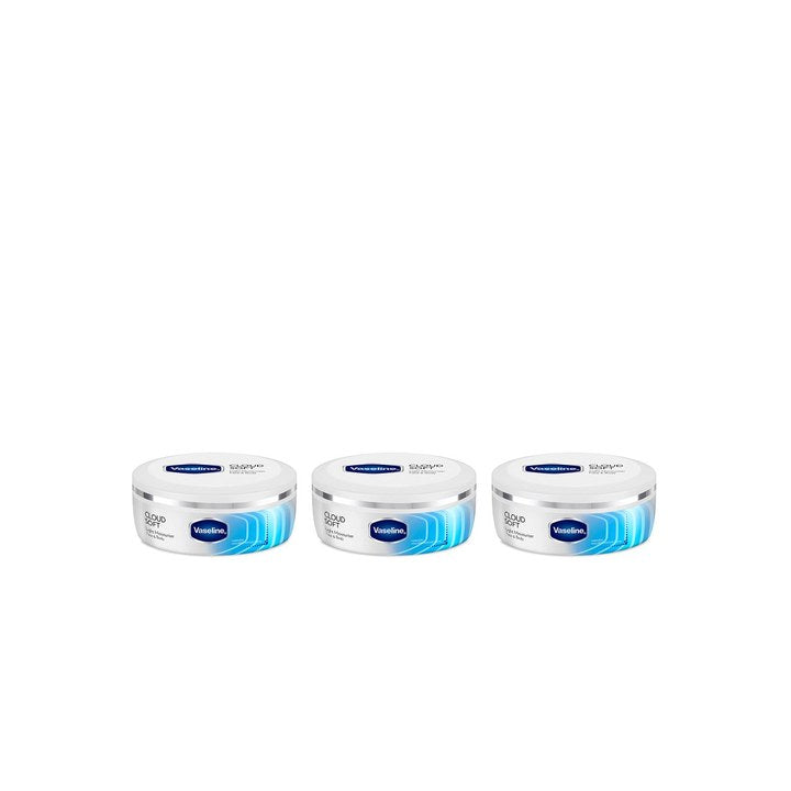 Vaseline Set of 3 Cloud Soft Non-Sticky Light Moisturiser - 100ml each