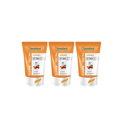 Himalaya Set of 3 SunProtect+ Ultra-Light Sunscreen Cream with SPF50 PA ++++ - 30g Each