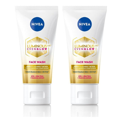 Nivea Set Of 2 Luminous Even Glow Oil Free Face Wash - 50ml Each
