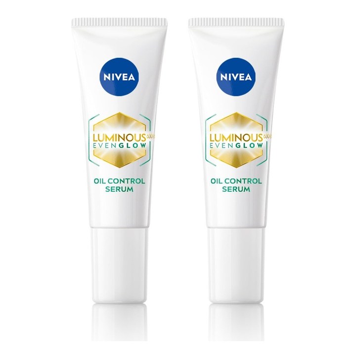 Nivea Set Of 2 Luminous Even Glow Oil Control Serum - 10ml Each