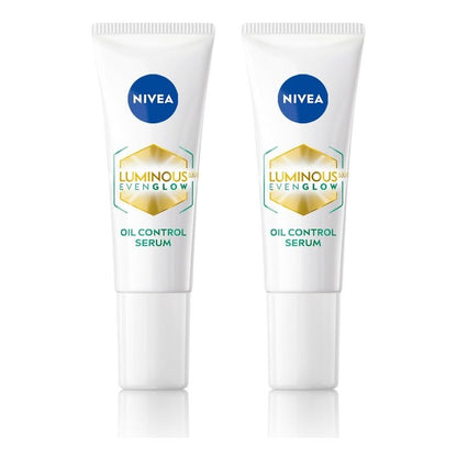 Nivea Set Of 2 Luminous Even Glow Oil Control Serum - 10ml Each
