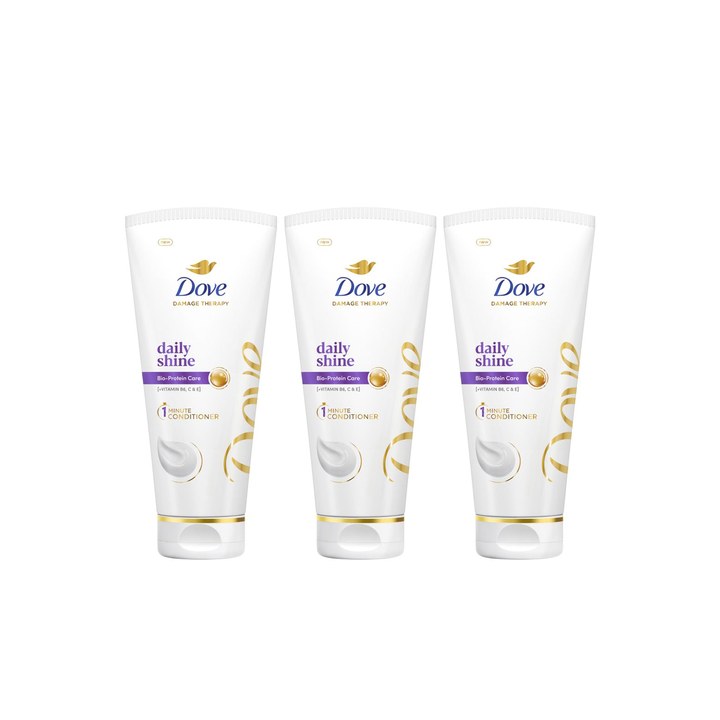 Dove Set of 3 Daily Shine Conditioner with Bio-Protein Care - 175 ml each