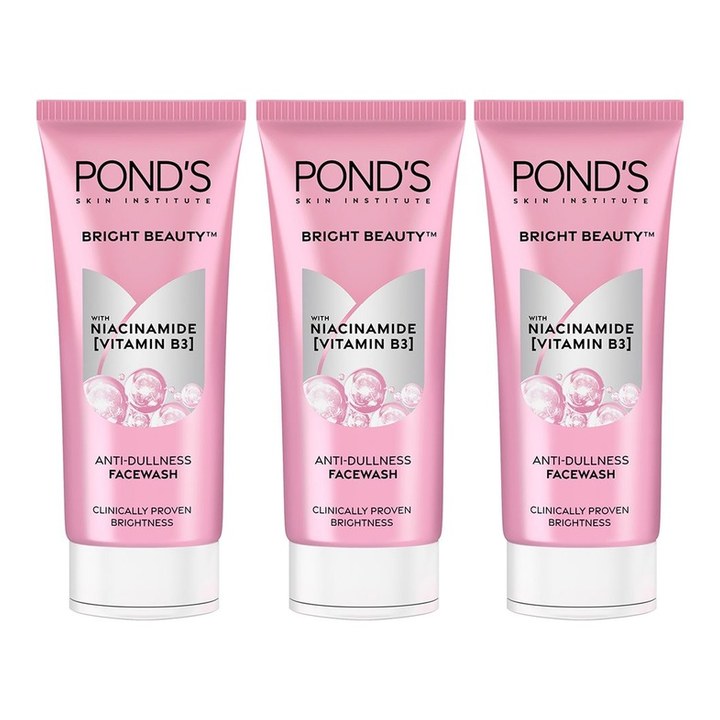 Ponds Set of 3 Bright Beauty Facewash - 100g each