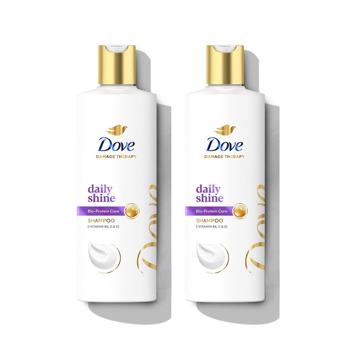 Dove Set of 2 Hair Therapy Daily Shine Shampoo for Dull Hair - 340ml each