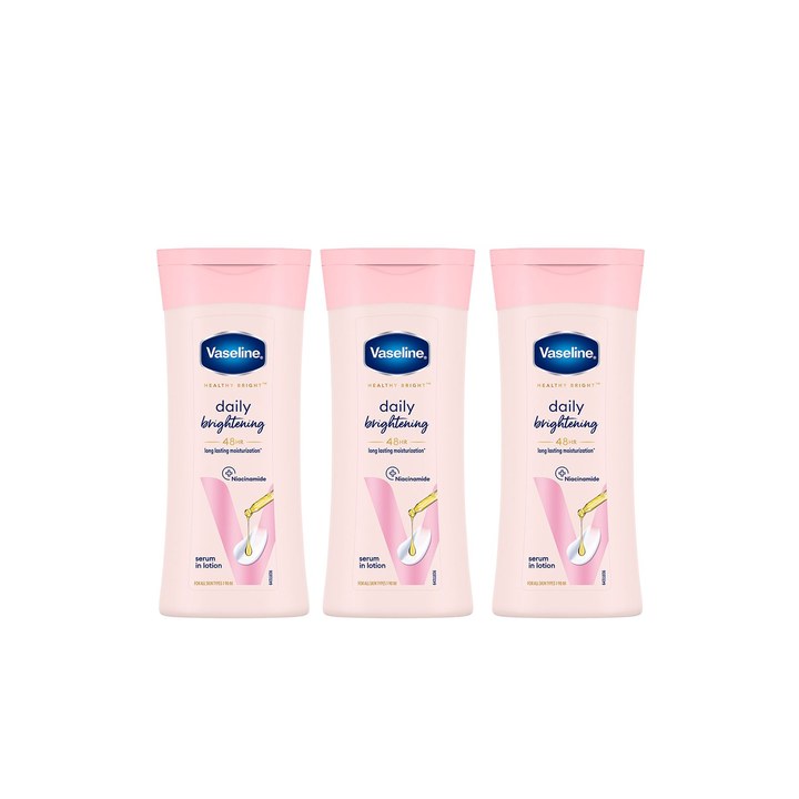 Vaseline Set of 3 Daily Brightening Body Lotion For Healthy & Glowing Skin - 90ml each