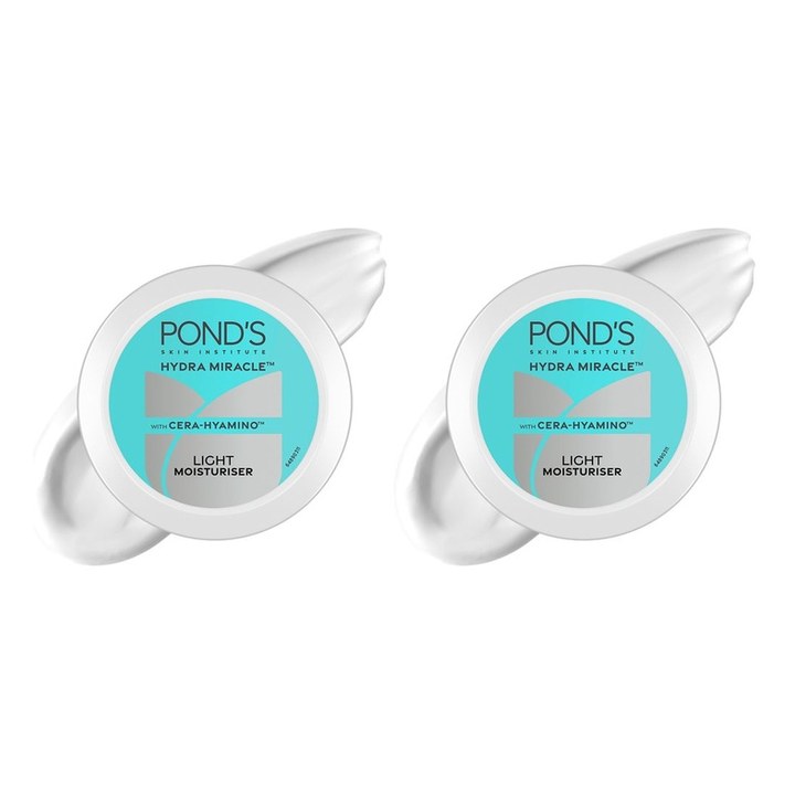 Ponds Set of 2 Light Moisturiser with Cera-Hyamino for 5X Dryness Repair - 100ml Each