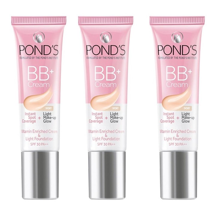 Ponds Set of 3 BB+ Cream Instant Spot Coverage - 9 g each - Ivory