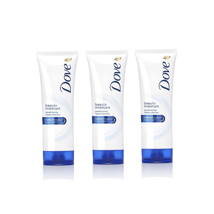 Dove Set of 3 Beauty Moisture Conditioning Face Wash Cleanser - 50 g each