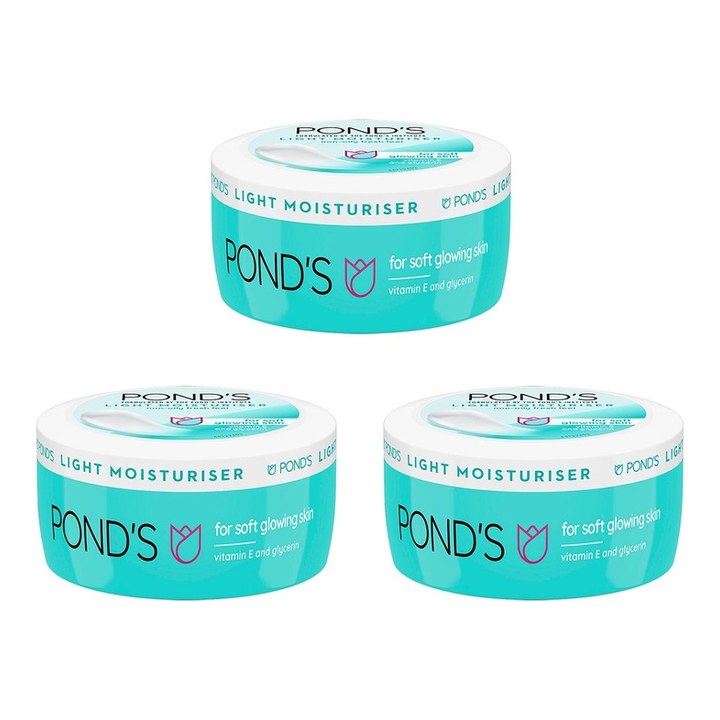 Ponds 3Pcs Face Moisturizer with Vitamin E & Glycerin - 49g each