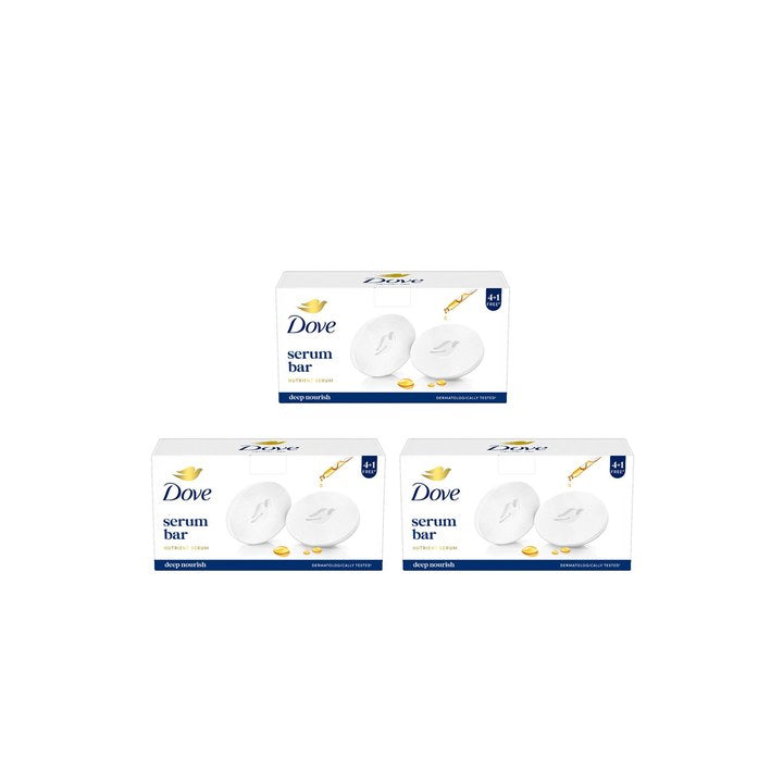 Dove Set of 3 Serum Bar with Nutrient Serum - 125g each