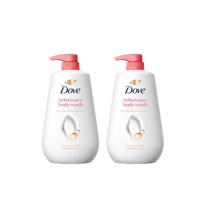 Dove Set Of 2 Revitalizing Bodywash with Triple Hydration Serum - 825ml Each