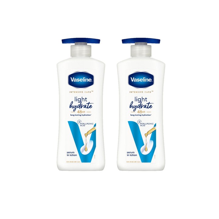 Vaseline Set of 2 Intensive Care Non-Sticky Light Hydrate Serum In Lotion - 400ml