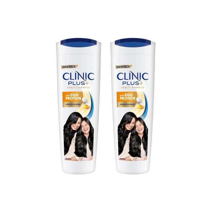 Clinic Plus Set Of 2 Strength & Shine Shampoo With Egg Protein - 355ml Each