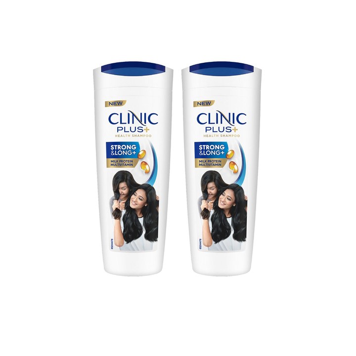 Clinic Plus Set Of 2 Strong & Long Shampoo With Milk Protein & Multivitamins - 175ml Each