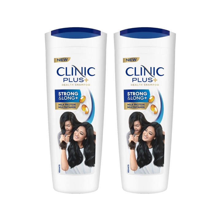 Clinic Plus Set Of 2 Strong & Long Shampoo With Milk Protein & Multivitamins - 355ml Each