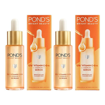 Ponds Set Of 2 Bright Beauty 12% Vitamin C+E+A Complex Face Serum - 14ml Each