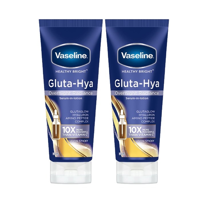 Vaseline Set Of 2 Gluta-Hya Overnight Radiance Body Lotion - 200ml Each