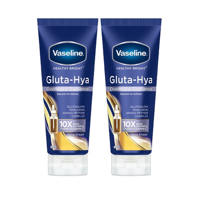 Vaseline Set Of 2 Gluta-Hya Overnight Radiance Body Lotion - 200ml Each