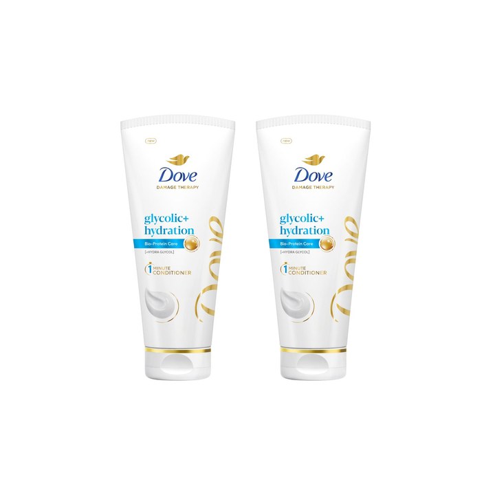 Dove Set Of 2 Glycolic+ Hydration Conditioner - 175ml Each