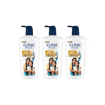 Clinic Plus Set Of 3 Strong & Thick Shampoo With Rice Water Protein - 650ml Each