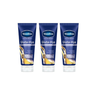 Vaseline Set Of 3 Gluta-Hya Overnight Radiance Serum-In-Lotion - 200ml Each
