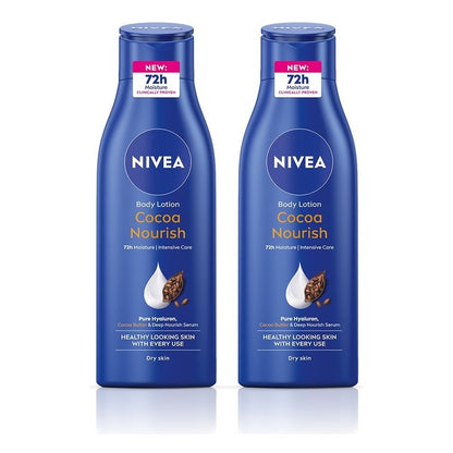 Nivea Set Of 2 Cocoa Nourish Body Lotion For Very Dry Skin -200 ml Each