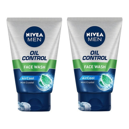 Nivea Men Set Of 2 Oil Control Face Wash with Whitening Effect - 100 ml each