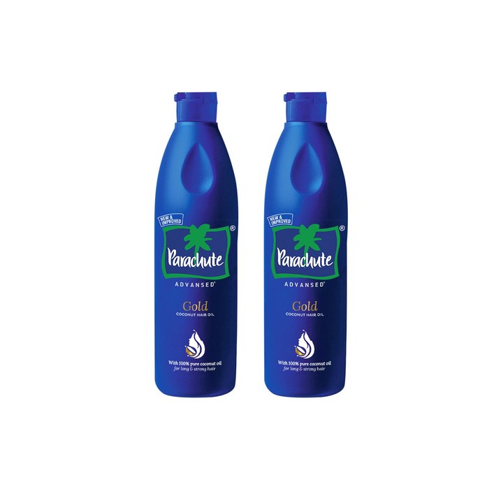 Parachute Set of 2 Advansed Gold Coconut Hair Oil for Long & Strong Hair - 400 ml each