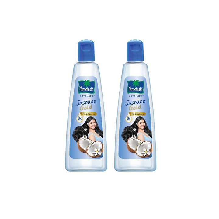 Parachute Set of 2 Advansed Jasmine Gold Coconut Hair Oil - 500ml each
