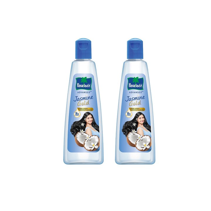 Parachute Set of 2 Advansed Jasmine Gold Coconut Hair Oil - 300ml each