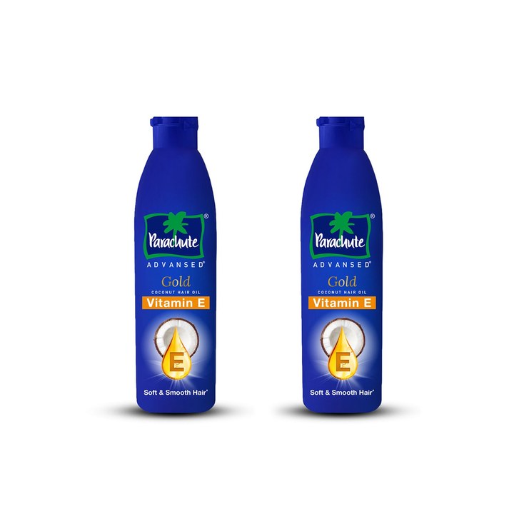 Parachute Set Of 2 Advansed Gold Vitamin E Coconut Hair Oil - 300ml Each