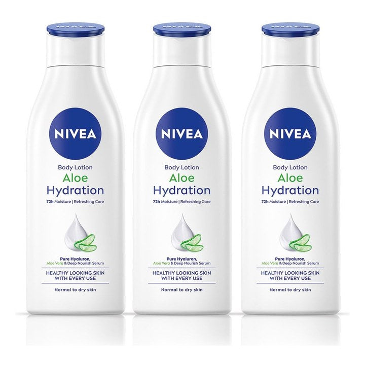 Nivea Set of 3 Aloe Hydration Body Lotion - 200ml each