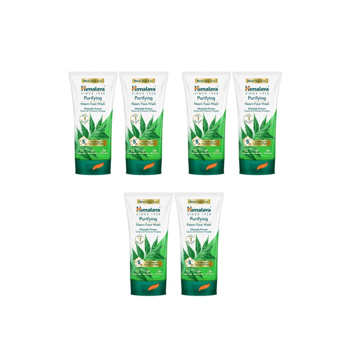 Himalaya Set of 6 Purifying Neem Face Wash - 150ml each