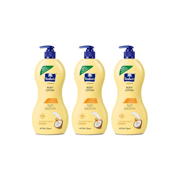 Parachute Set of 3 Advansed Soft Touch Body Lotion - 600ml Each