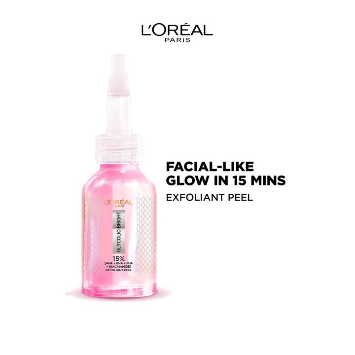LOreal Paris Glycolic-Bright Anti Dark Spot Exfoliant Peel - 25ml