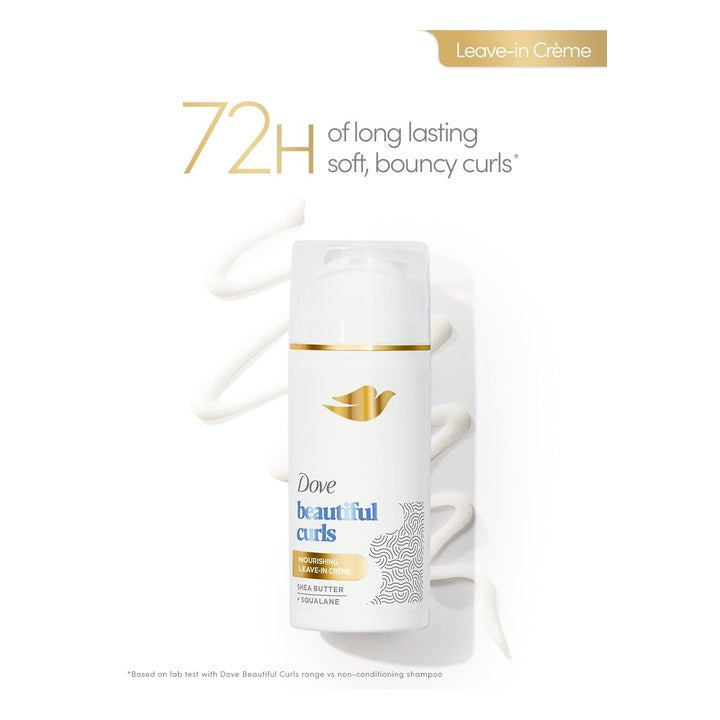 Dove Beautiful Curls Nourishing Leave-in Creme with Squalane & Shea Butter - 112 ml
