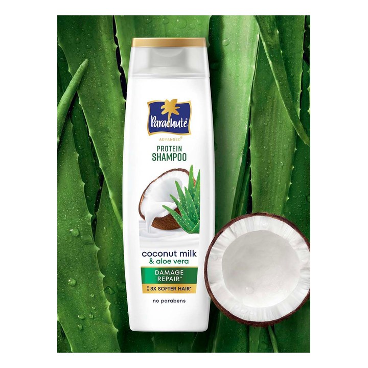 Parachute Advansed Damage Repair Protein Shampoo with Coconut Milk & Aloe Vera - 340 ml
