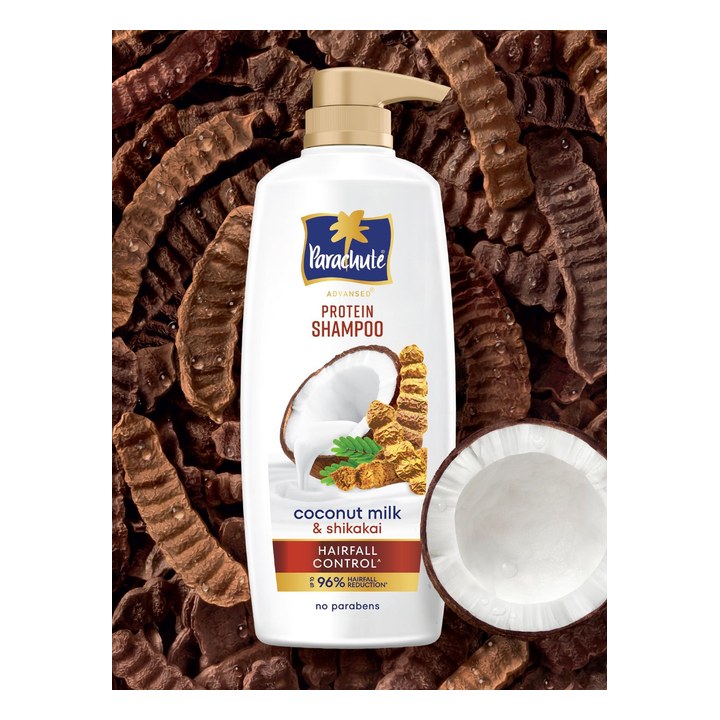 Parachute Advansed Hairfall Control Protein Shampoo with Coconut Milk & Shikakai - 650 ml