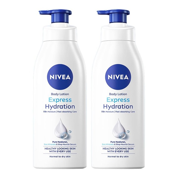 Nivea Set of 2 Express Hydration Deep Moisture Serum - 400 ml each