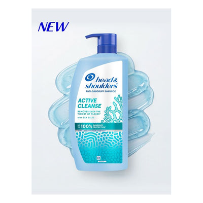 Head & Shoulders Active Cleanse Anti Dandruff Shampoo - 1 L
