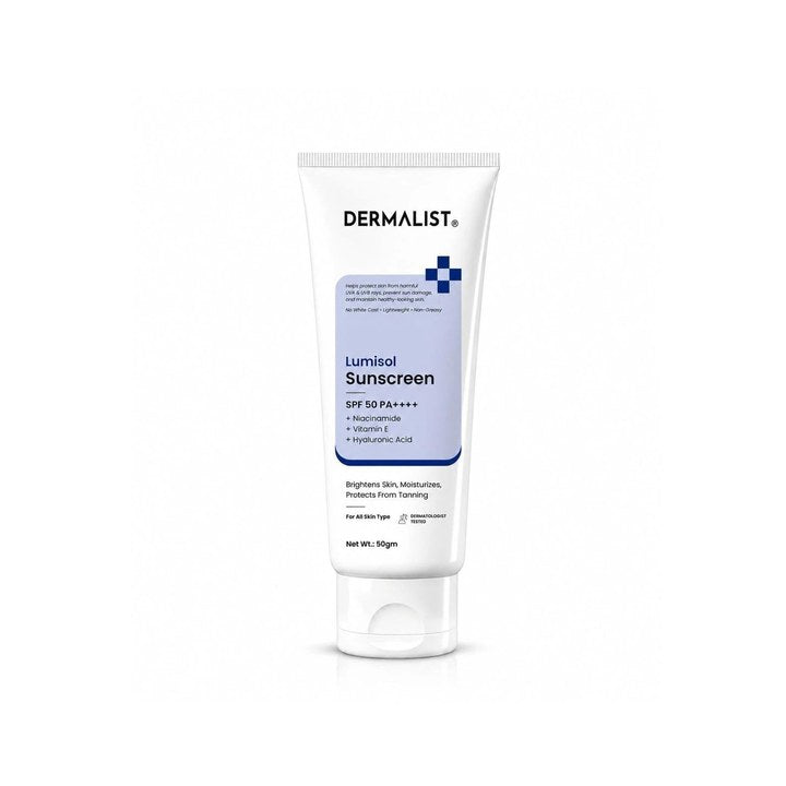 Dermalist Lumisol Sunscreen SPF 50 PA++++ With Niacinamide - 50 g